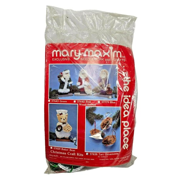 Mary Maxim Other - Mary Maxim Needlework & Crafts Christmas Tart Ornaments Kit NEW SEALED 6 Tarts